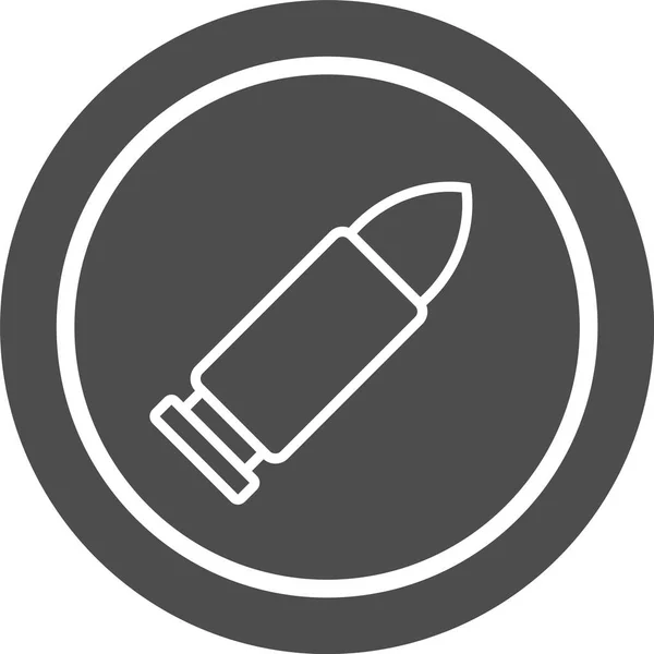 Bullet Icon Trendy Stijl Geïsoleerde Achtergrond — Stockvector