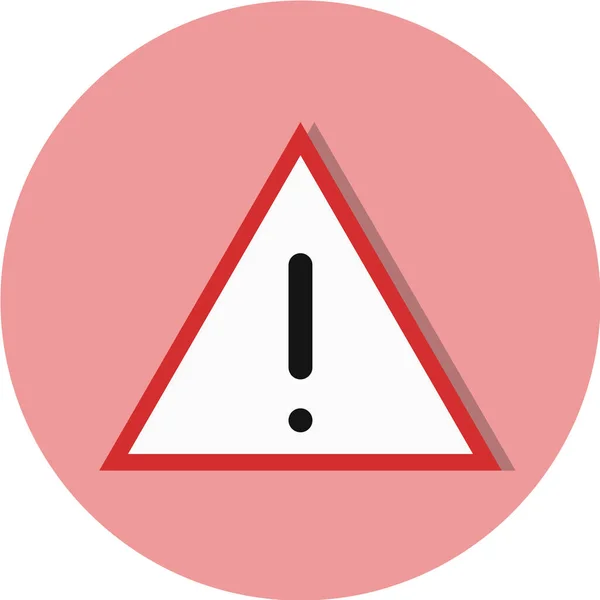 Icône Signe Avertissement Point Exclamation Symbole Danger Vecteur — Image vectorielle