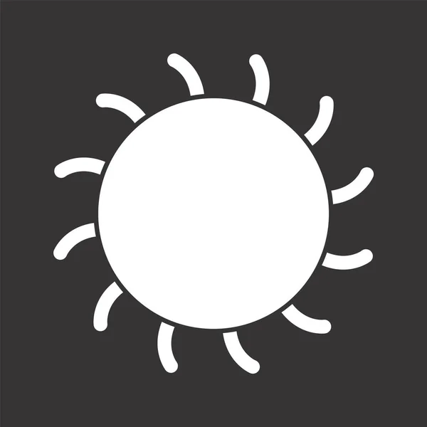 Icono Del Sol Estilo Moda Fondo Aislado — Vector de stock