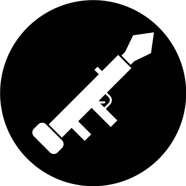 Arma Dell Esercito Pistola Icona Illustrazione Vettoriale — Vettoriale Stock