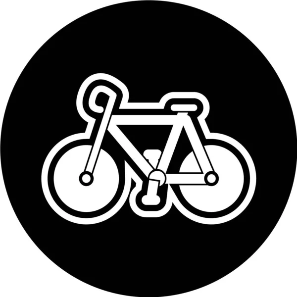 Illustration Vectorielle Une Icône Vélo — Image vectorielle