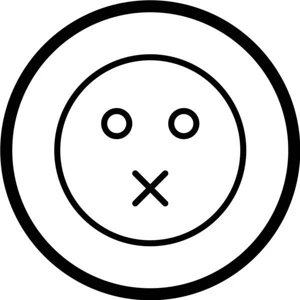 Icona Emoji Stile Trendy Vettore — Vettoriale Stock