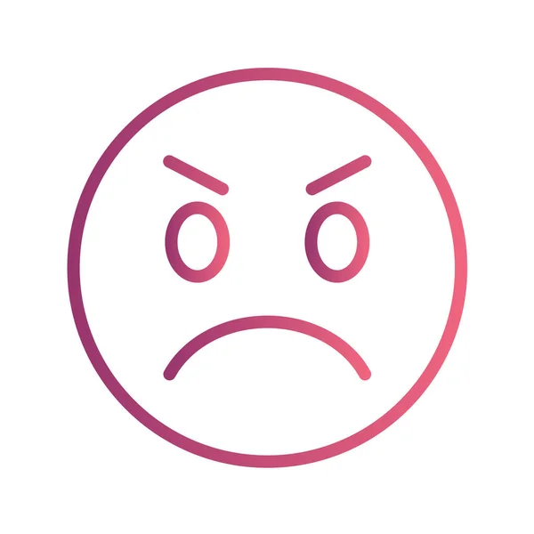 Ícone Emoji Estilo Moderno Isolado Fundo — Vetor de Stock