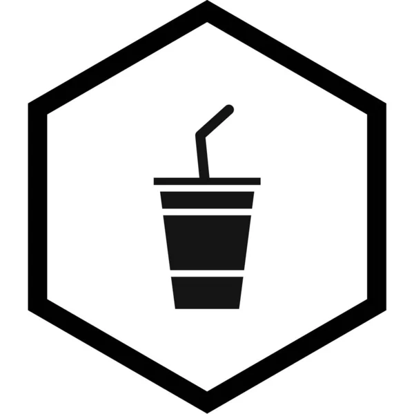 Essen Und Trinken Web Icon Vektor Illustration — Stockvektor