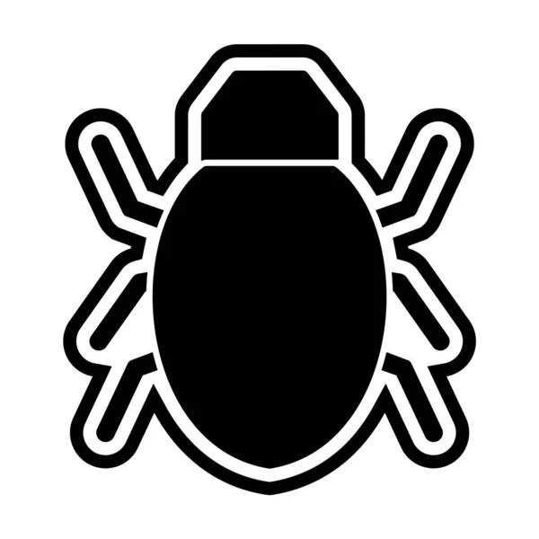 Icône Bug Style Mode Fond Isolé — Image vectorielle