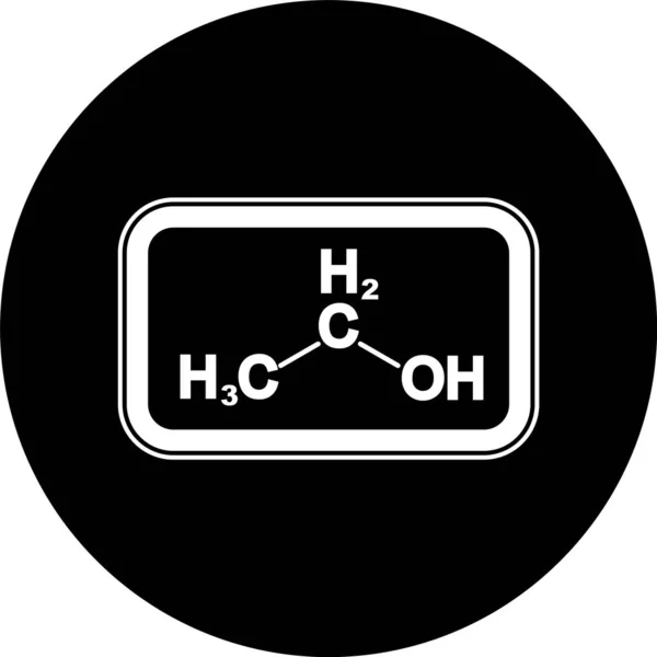 Icono Etanol Estilo Moda Fondo Aislado — Archivo Imágenes Vectoriales