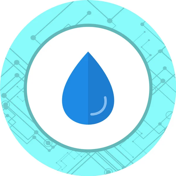 Векторный Значок Капли Воды — стоковый вектор