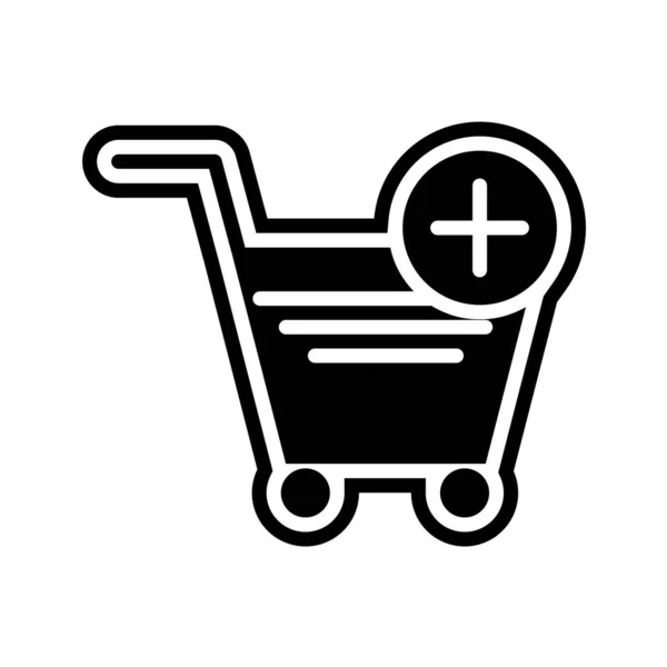 Carro Compra Icono Vector Ilustración — Archivo Imágenes Vectoriales