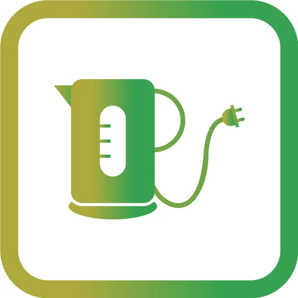 Kettle Vector Illustration Simple Icon — Stock Vector