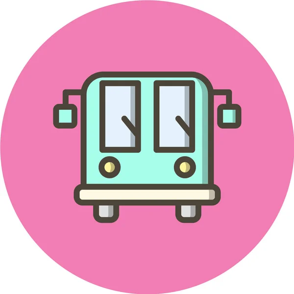 Icono Bus Vector Ilustración — Archivo Imágenes Vectoriales