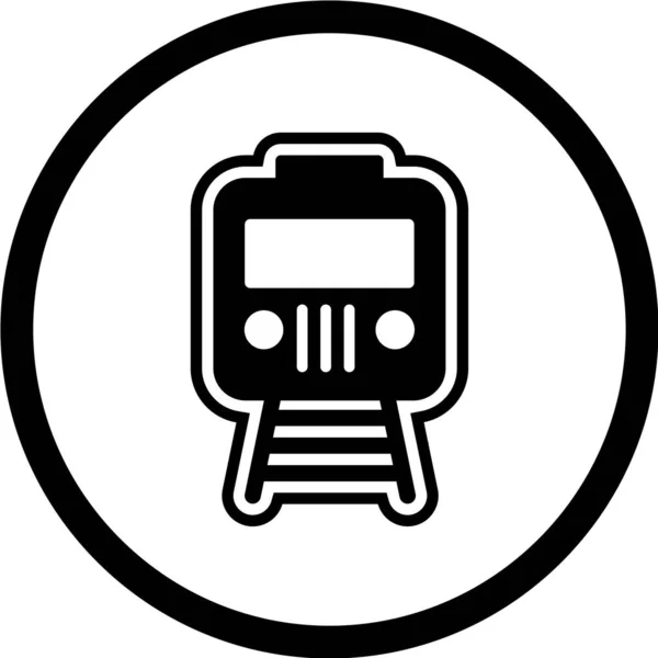 Tren Icono Vector Ilustración — Vector de stock