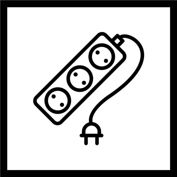 Vectorillustratie Van Plug Icon — Stockvector