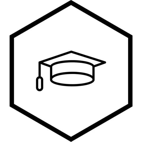 Illustrazione Vettoriale Dell Icona Dell Educazione Moderna — Vettoriale Stock