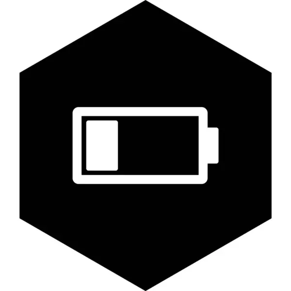 Low Battery Icon Trendy Stijl Geïsoleerde Achtergrond — Stockvector