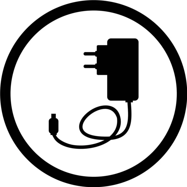 Plug Vector Ilustração Ícone Simples — Vetor de Stock