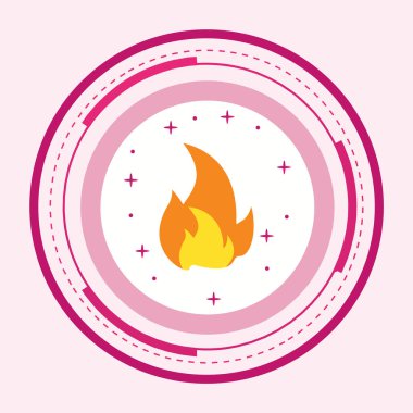  Moda Biçiminde Ateş Simgesi Ayrı Arkaplan