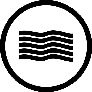 Siyah simgeyi sallamanın vektör illüstrasyonu