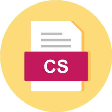 dosya biçimi simgesi, vektör illüstrasyonu