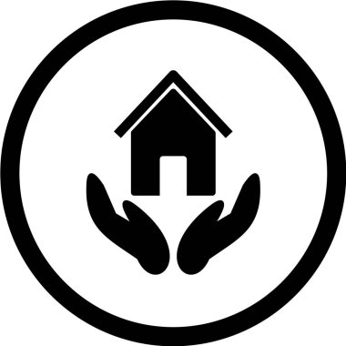 ev sigortası tasarımı, vektör illüstrasyon eps10 grafiği