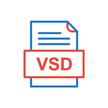 dosya biçimi simgesi, vektör illüstrasyonu