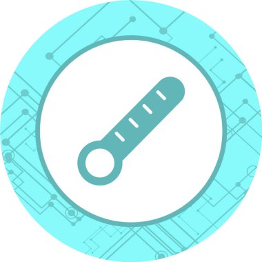 Termometre simgesinin vektör illüstrasyonu