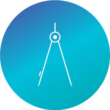 Modern b 'nin vektör çizimi pusula simgesinden yoksun