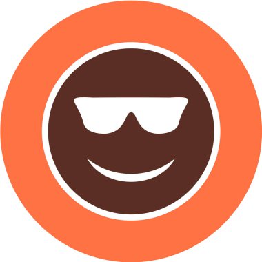 Moda Biçimli Emoji Simgesi İzole Arkaplan 