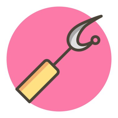 Yırtıcı Simgesi Moda Biçimi İzole Arkaplan