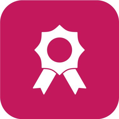 Madalya ikon vektör illüstrasyonu