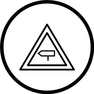 Yol simgesi, vektör illüstrasyonu