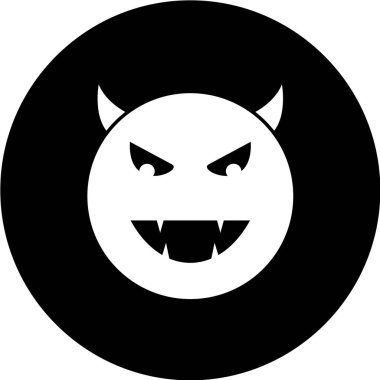 Gülümseme simgesi, vektör illüstrasyonu