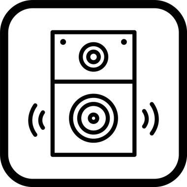 Moda Biçimli Sözcü Simgesi İzole Arkaplan