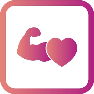 Kalp piktografının vektör çizimi