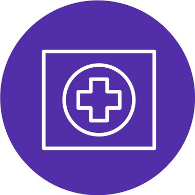 Yol simgesi, vektör illüstrasyonu