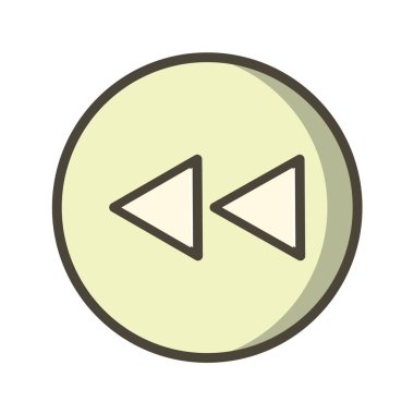 Multimedya düz simgesi beyaz arkaplanda izole edildi