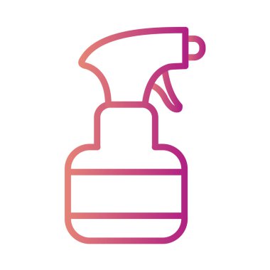 Sprey şişe ağ ikonu vektör illüstrasyonu 