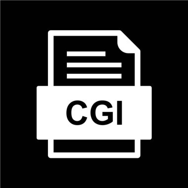 dosya biçimi simgesi, vektör illüstrasyonu