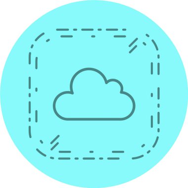 bulut simgesi, vektör illüstrasyonu