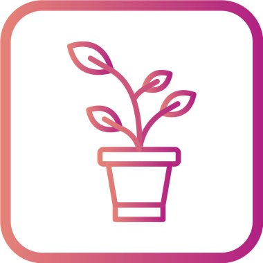 bitki ağ ikonu vektör illüstrasyonu 