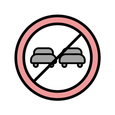 Yol simgesi, vektör illüstrasyonu