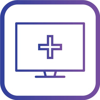 Bilgisayar simgesi. vektör illüstrasyonu