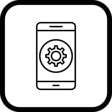 Mobil Uygulama Simgesi Moda Biçimi İzole Arkaplanda Ayarlanıyor