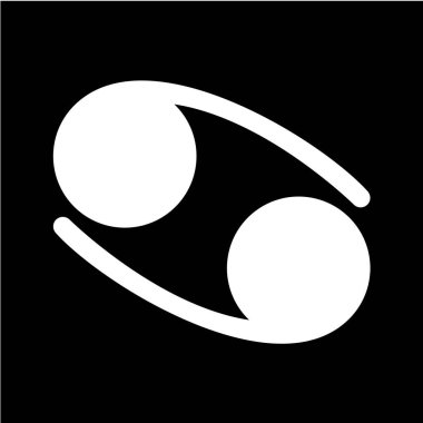 Ay işareti simgesi, vektör illüstrasyonu