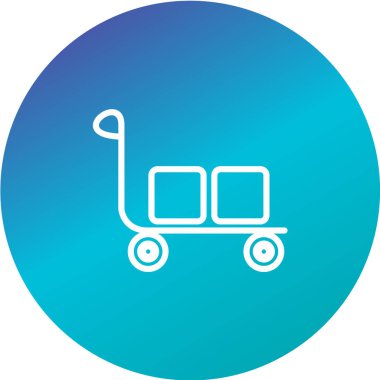 vektör illüstrasyonu, tepsinin basit simgesi