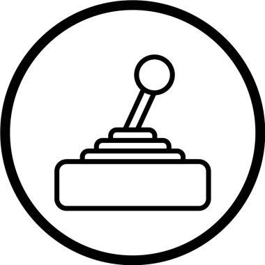 Vektör çizimi, basit simge joystick 