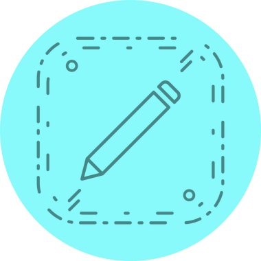 Moda biçimi izole edilmiş arkaplanda kalem simgesi 