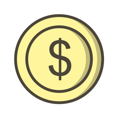 Dolar simgesi vektör illüstrasyonu