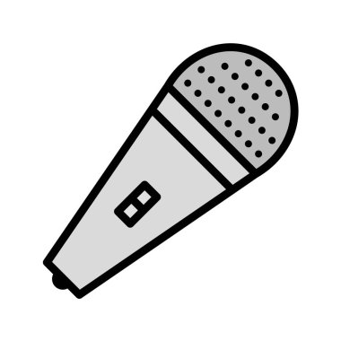  Mic Simgesi Moda Biçiminde İzole Arkaplan