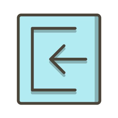 Multimedya düz simgesi beyaz arkaplanda izole edildi