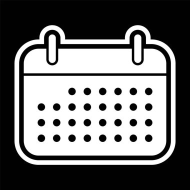 Moda biçimi izole edilmiş arkaplanda takvim simgesi